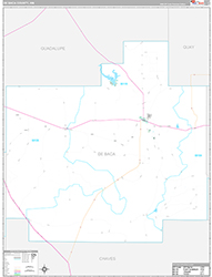 De Baca County Wall Map Premium Style 2026
